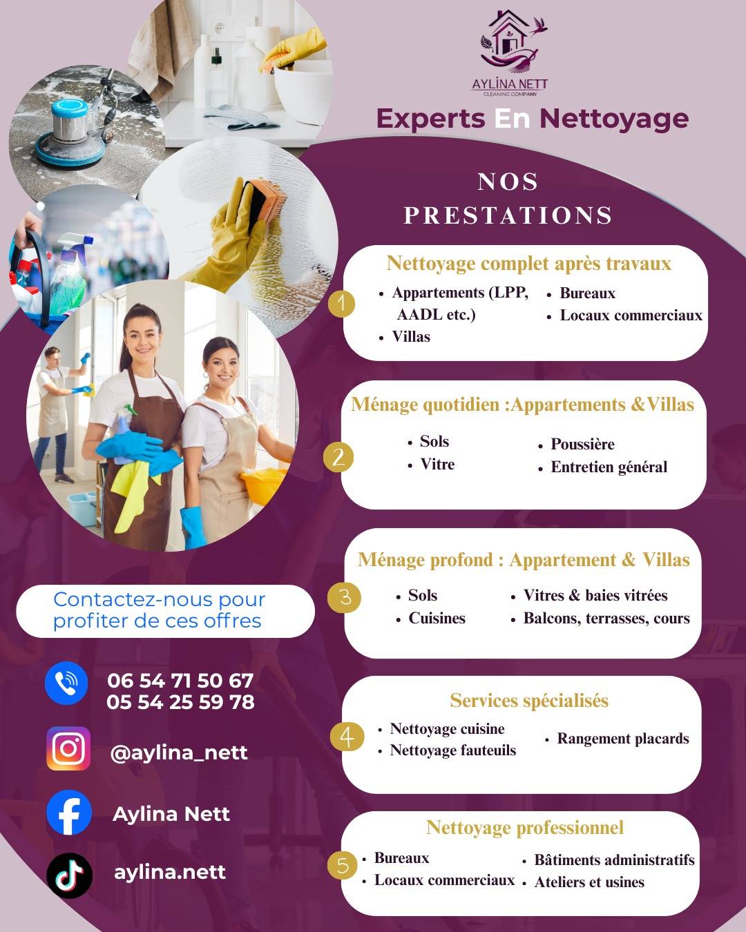 AYLINA NETT STE DE NETTOYAGE 