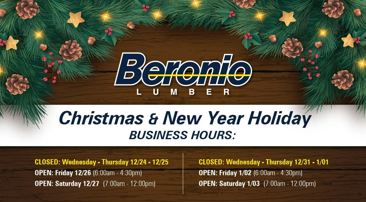 Christmas & New Year Holiday Hours