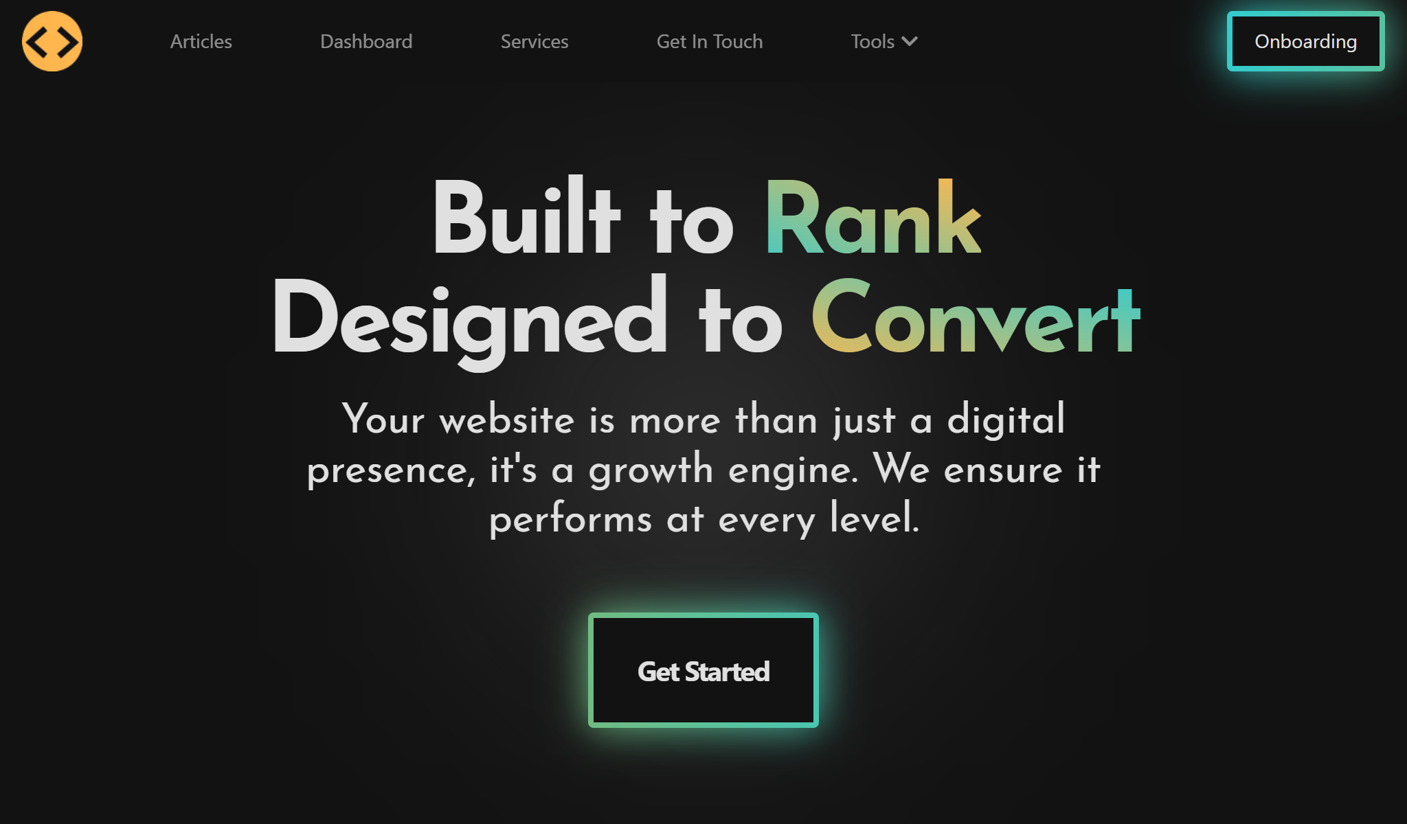 Your Local Web Dev landing Page