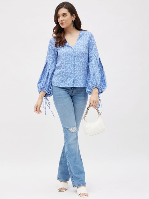Kibo Womens Tie Knot Long Sleeve Top preview
