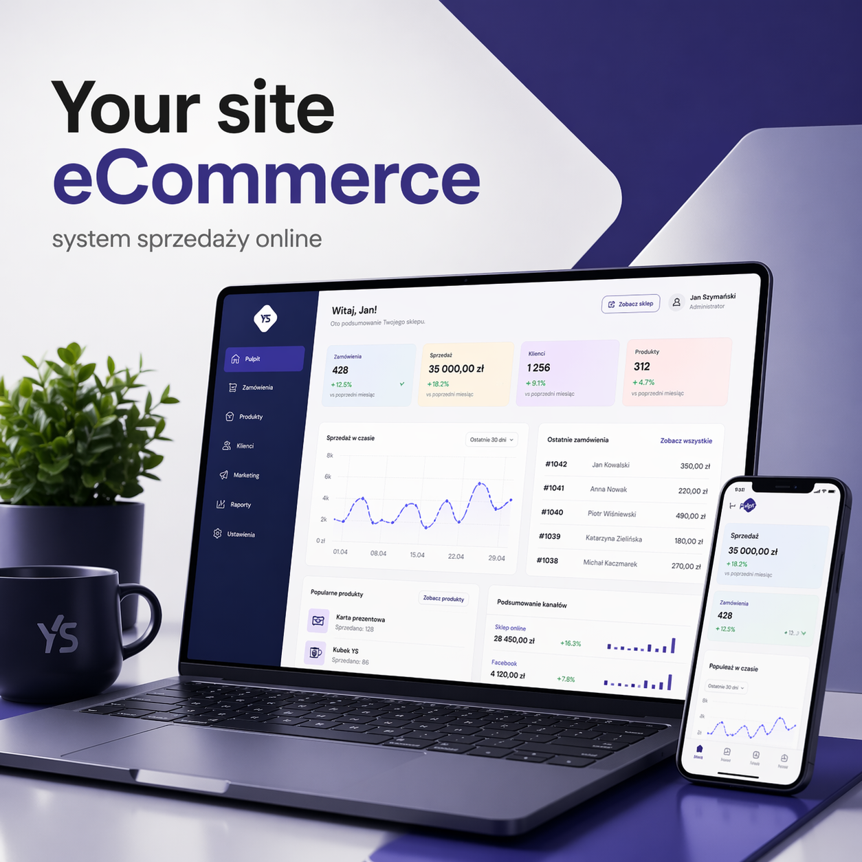 Zdjęcie produktu Your site eCommerce – autorski system sprzedaży online rozwijany wraz z Twoim biznesem