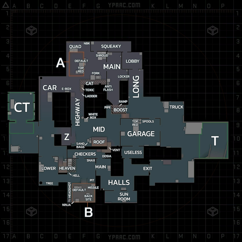 Radar Overview With Callouts on de_cache