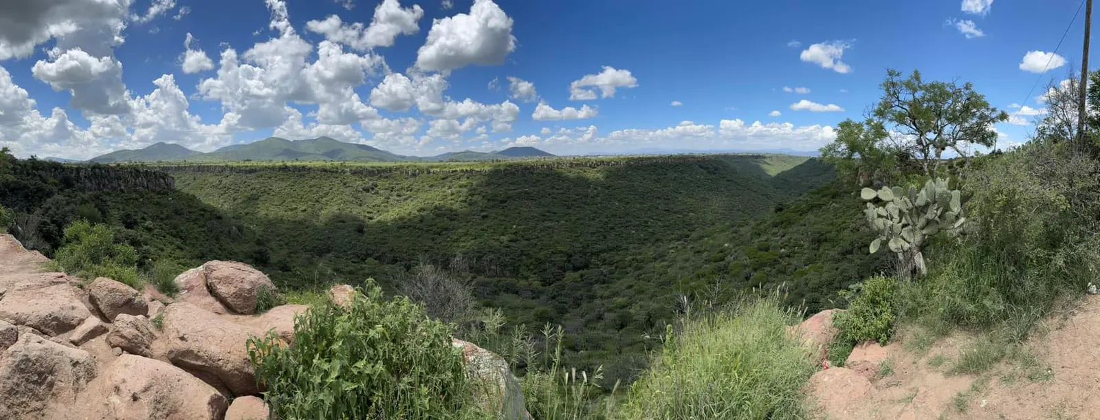 Vista de la Barranca de Cocheros en San Juan del Río, Querétaro.
