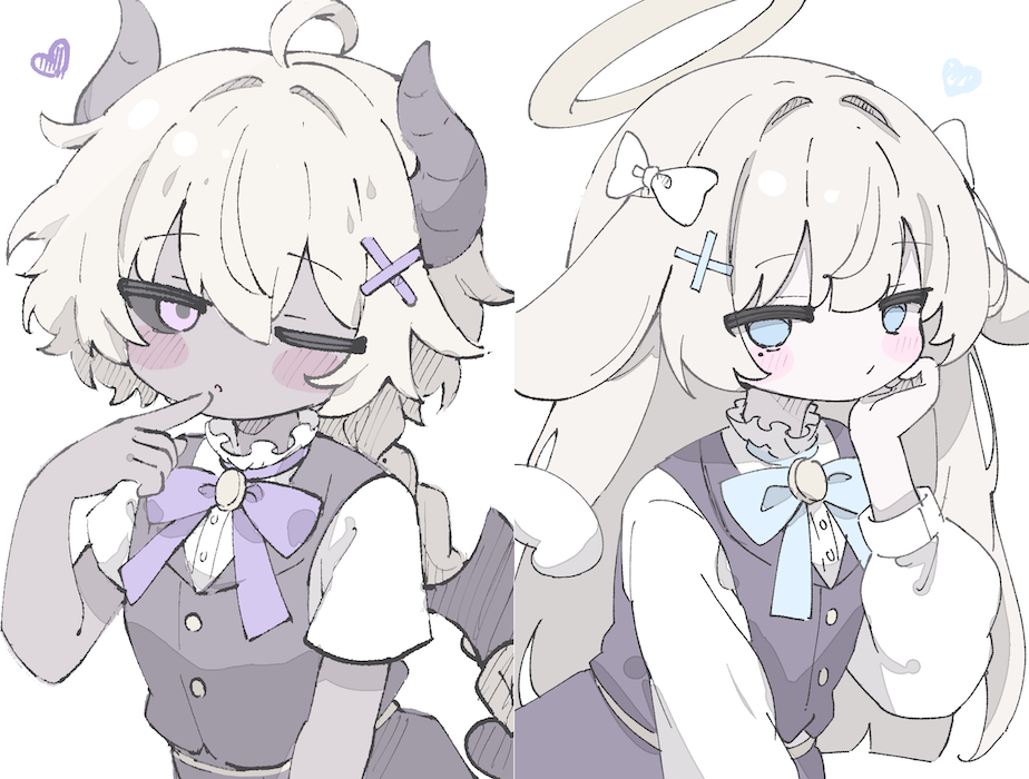 シロちゃんクロちゃんの画像