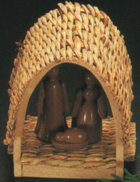 Wood and Woven straw