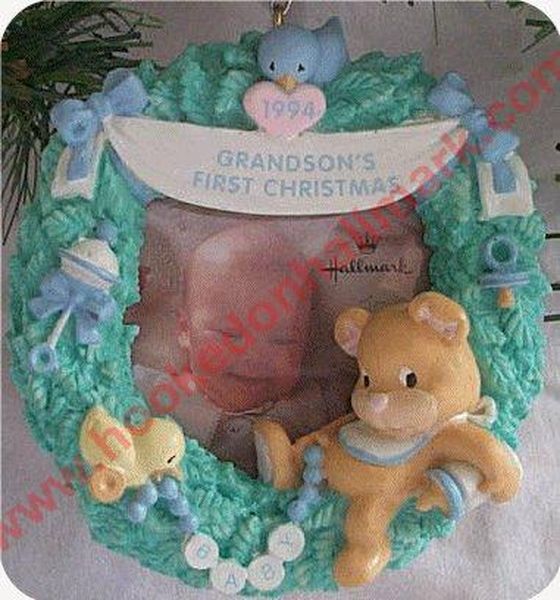 Grandson's First Christmas Photoholder