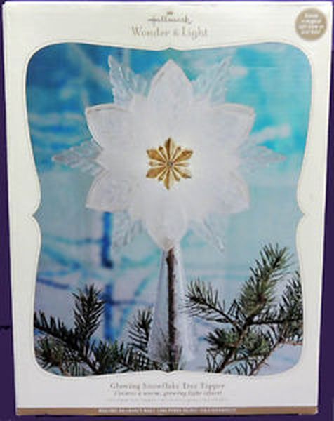 Glowing Snowflake Tree Topper