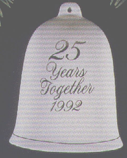 25 Years Together Anniversary Bell