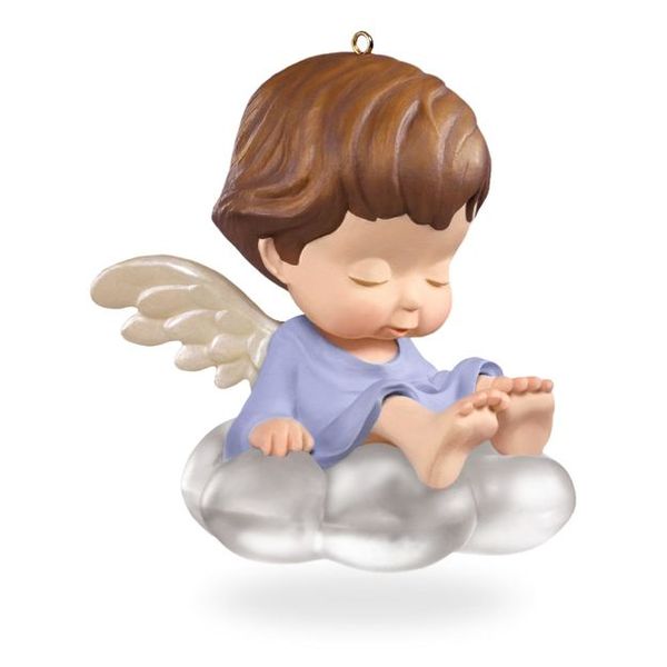 Mary's Angels Surprise Purple Ornament