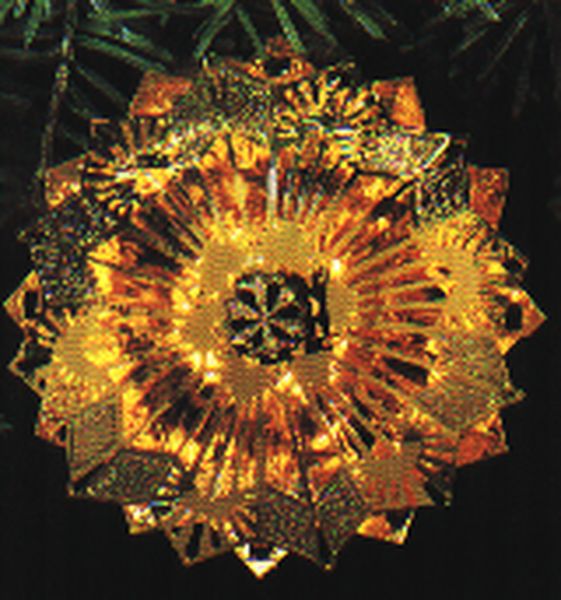 Lacy Brass Snowflake