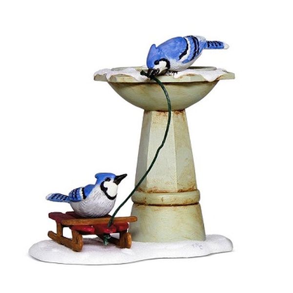 Bathing Blue Jays