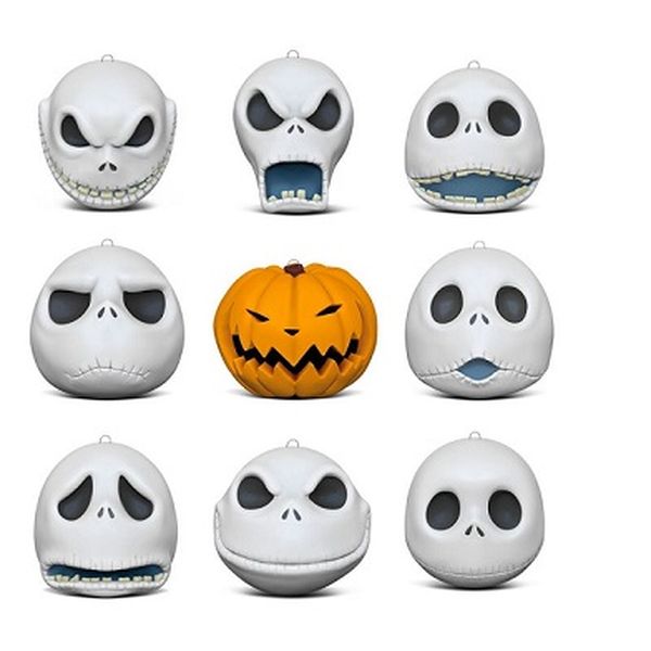The Many Faces of Jack Skellington Set of 9