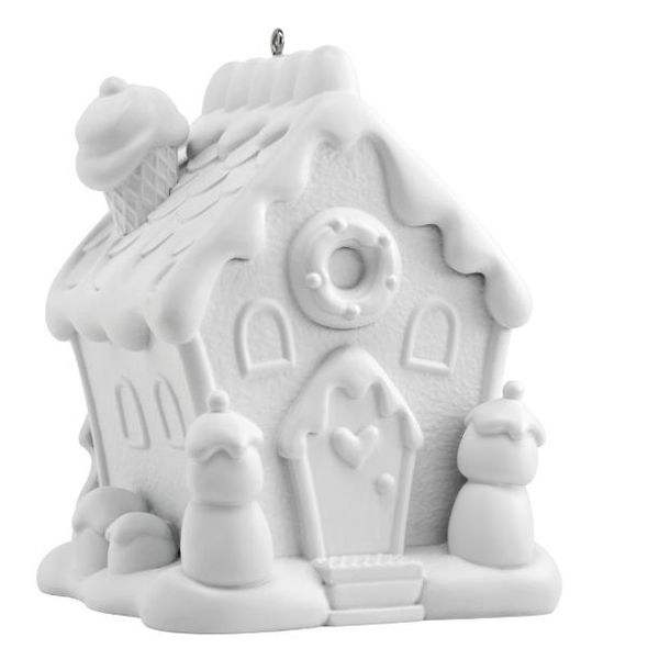 Paint-Your-Own Gingerbread House Ornament Kit