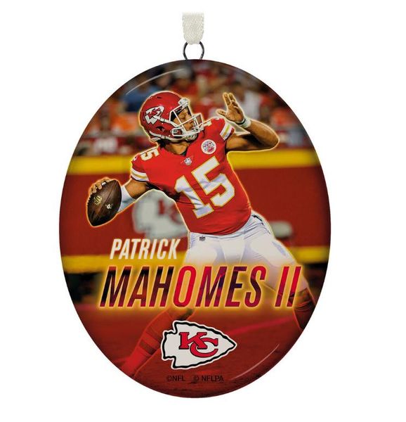 Patrick Mahomes II Kansas City Chiefs Ceramic Ornament