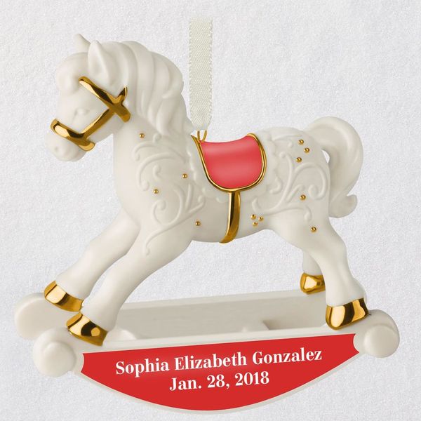 Baby's First Christmas Rocking Horse