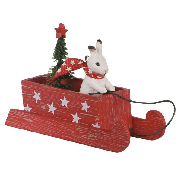 Sledding Snow Bunny