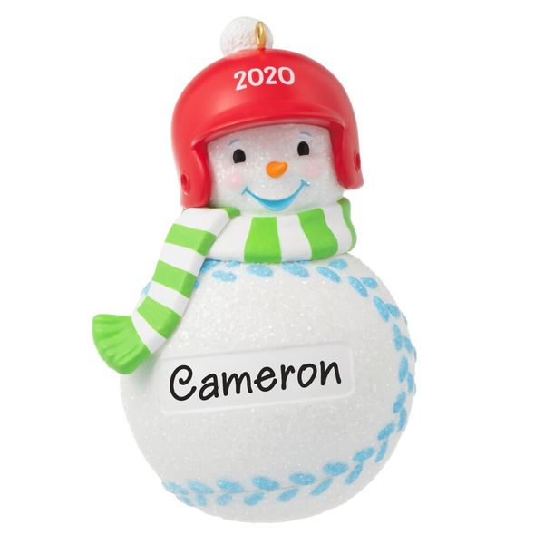 Baseball Snowman