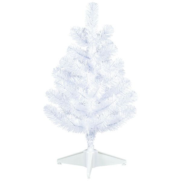 Miniature White Christmas Tree
