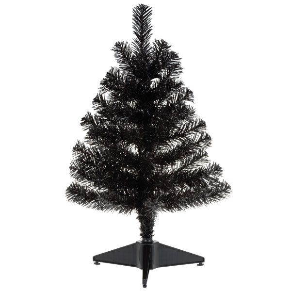Miniature Black Christmas Tree