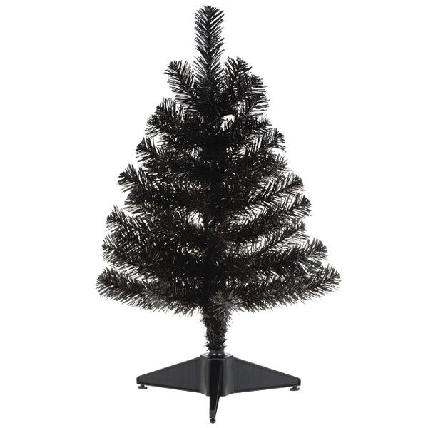 Miniature Black Christmas Tree