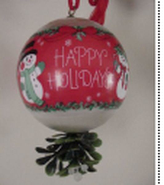 Mr. & Mrs. Snowman Kissing Ball