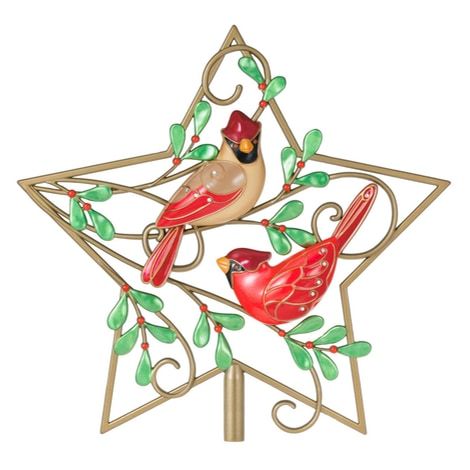 Cardinal Couple Tree Topper