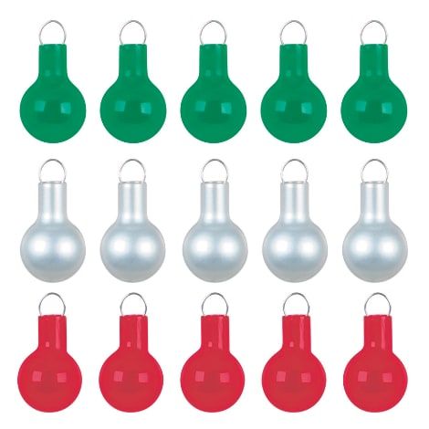 Festive Miniature Ornament Set of 15