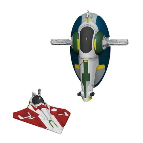 Jango Fett and Obi-Wan Kenobi’s Starfighters Set of 2