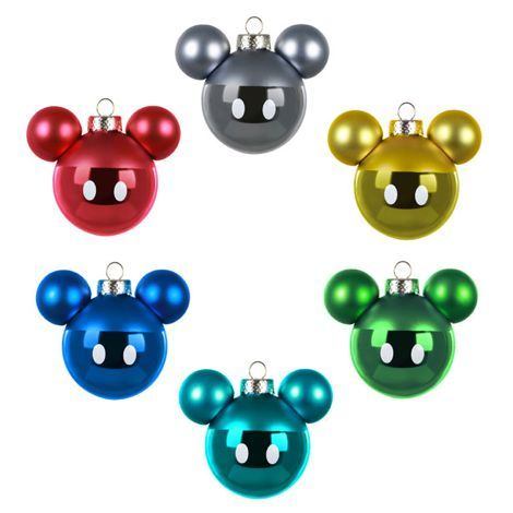 Mickey Mouse Ornament Set of 6