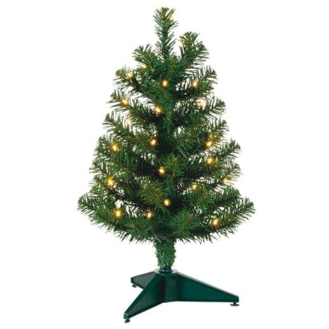 Miniature Evergreen Pre-Lit Christmas Tree