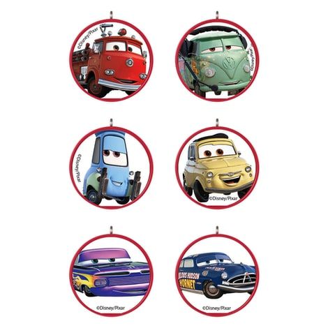 Radiator Springs Miniature Ornament Set of 6