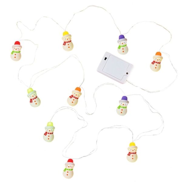 Gumdrop Snowman Light String