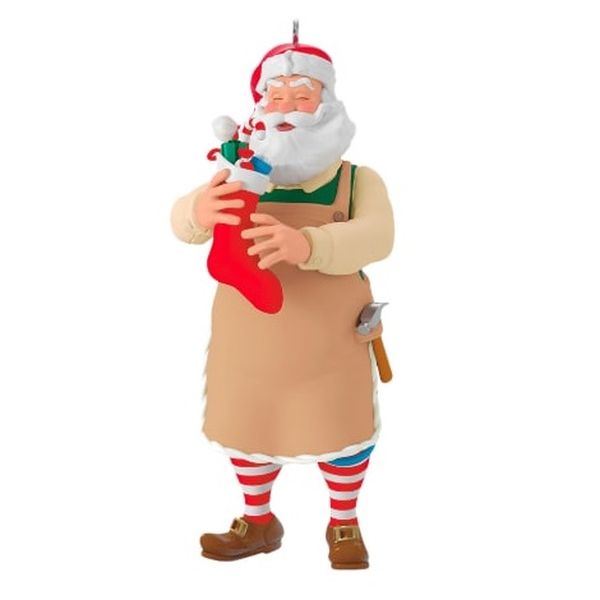 Toymaker Santa Surprise (Tan Apron)