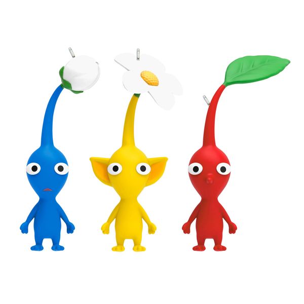 Red, Yellow, and Blue Pikmin Set of 3