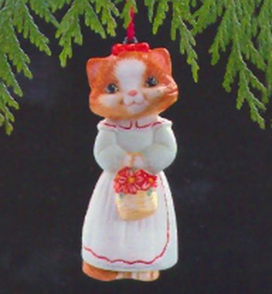 Kitten in White Dress