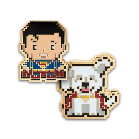 Superman & Krypto Enamel Pin Set of 2