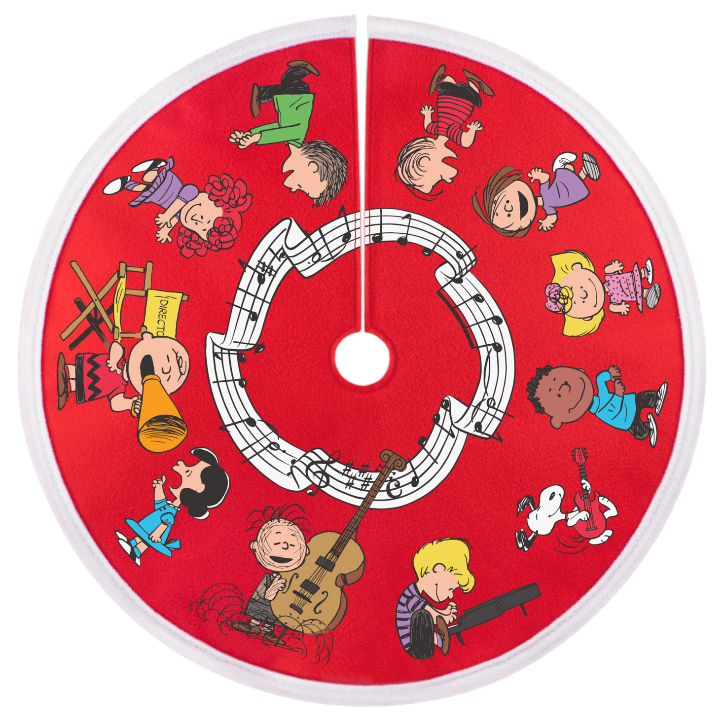 Mini The Peanuts Gang Fabric Tree Skirt