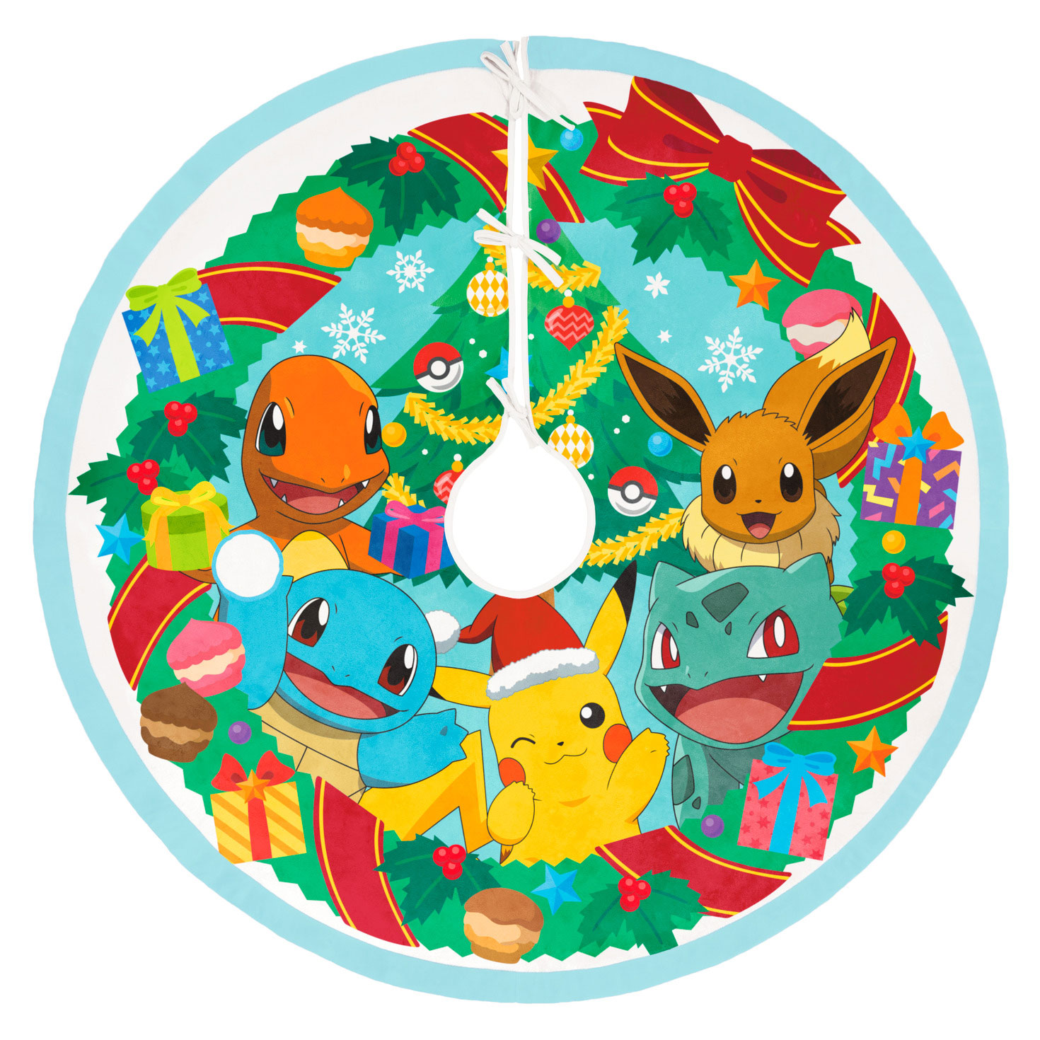 Holiday Pokemon Christmas Tree Skirt
