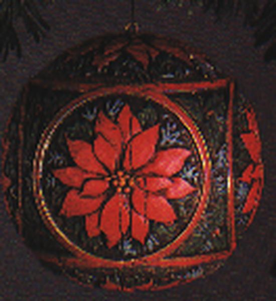 Holly And Poinsettia Ball