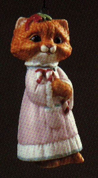Kitten in Nightgown