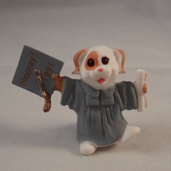 Dog In Cap & Gown