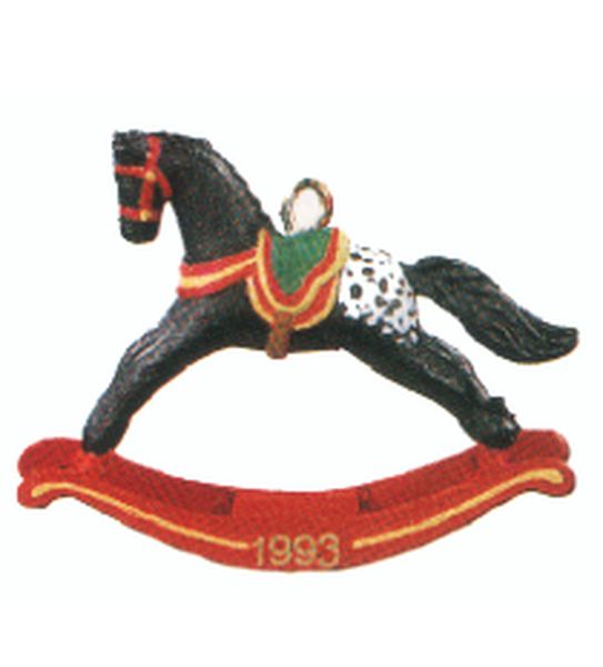 Appaloosa Black with Red Rocker