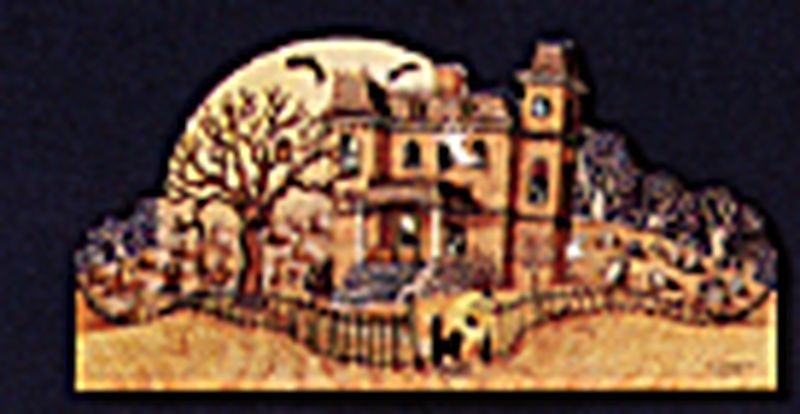 Haunted Halloween House Scene