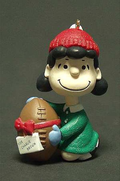 Lucy/Football with Red Ribbon