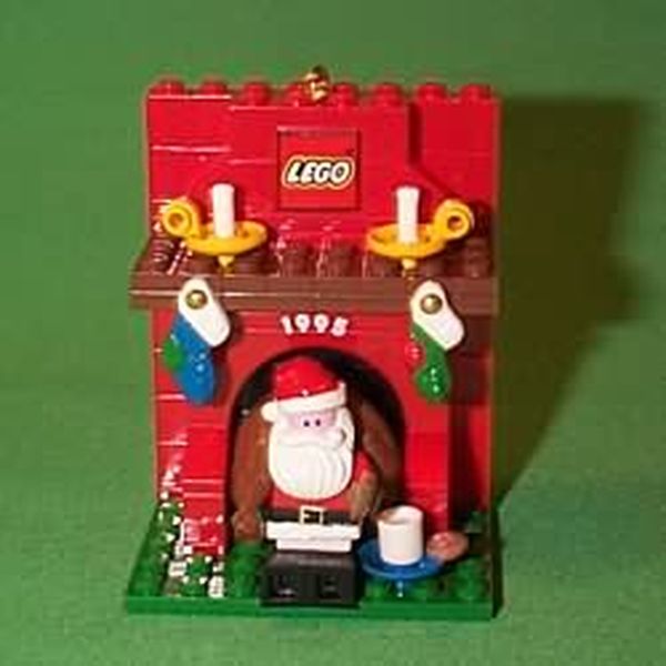 Lego Fireplace with Santa