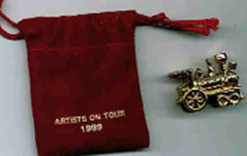 Noel R.R. Locomotive  Gold Plated