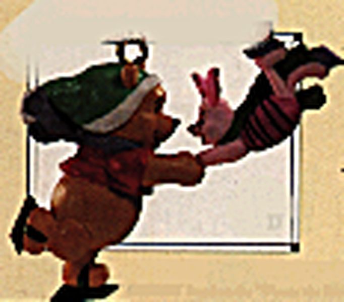 Skating with Pooh