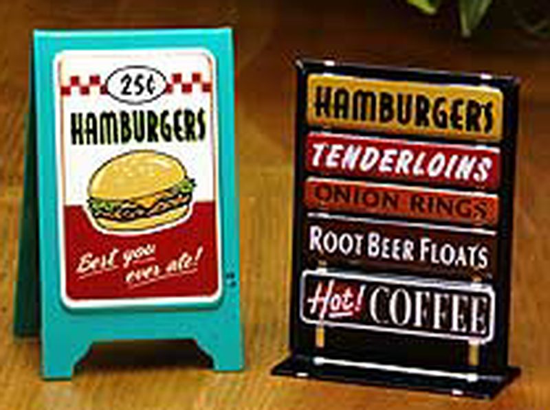Corner Drive-In Sidewalk Signs