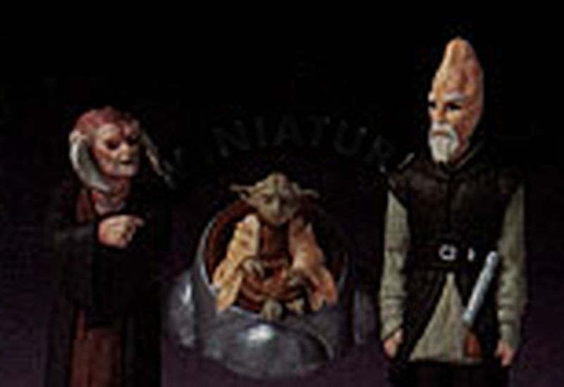 Jedi Council Members: Saesee Tiin, Yoda, and Ki-Adi-Mundi