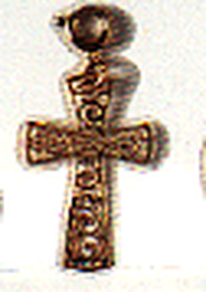 Ornament Charm - Brass Cross